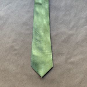 Giorgio Armani Tie 100% Silk Green Squares